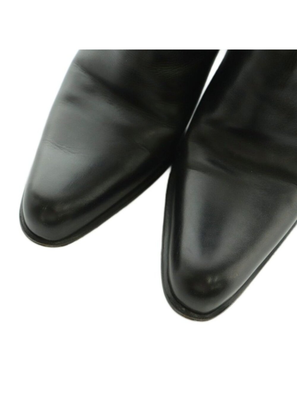 Prada Short Boots Side Gore Chunky Heel 35 Black - Picture 4 of 9